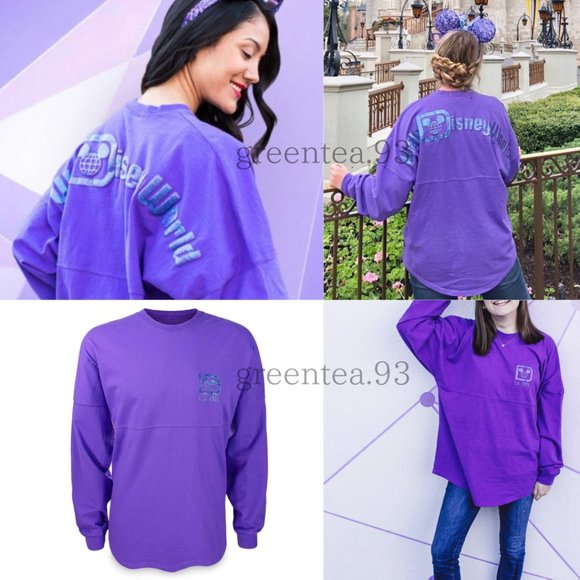 NEW Walt Disney World 2019 Purple Potion Spirit Jersey Sweater Shirt Sz S RARE - Picture 1 of 13